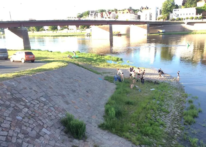 Apartment At Old Town Bridge Altstadt, Elbestrand, Fahrradweg, Schiffsanleger *